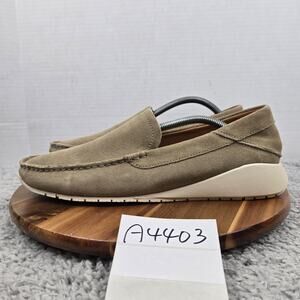 Olukai Mens 10.5 Ka'a Loafer Oatmeal Suede Casual Lifestyle Daily Slip On Shoe